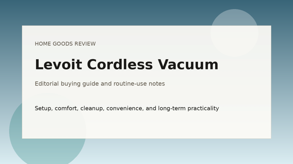 Levoit Cordless Vacuum