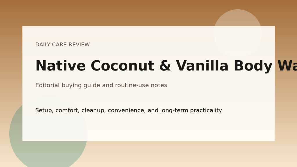 Native Coconut & Vanilla Body Wash