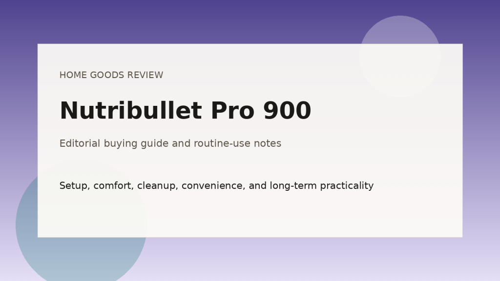 Nutribullet Pro 900